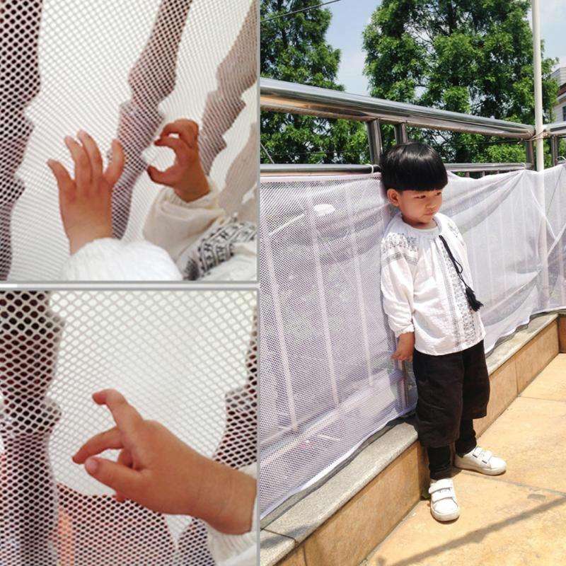 3m Thickening Safety Cope Braided Balcony Stair Safety Net for Child(Blue)