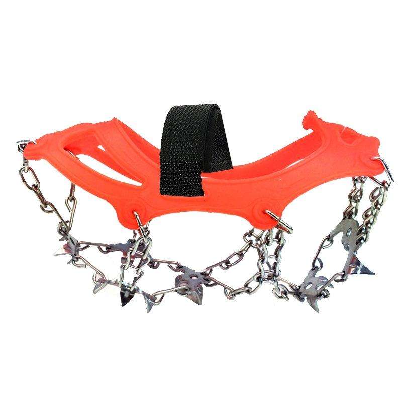 Outdoor 18-Tooth 430 Stainless Steel Crampons Snow Hiking Shoes Spikes Non-Slip Shoe CoversSIze: ...