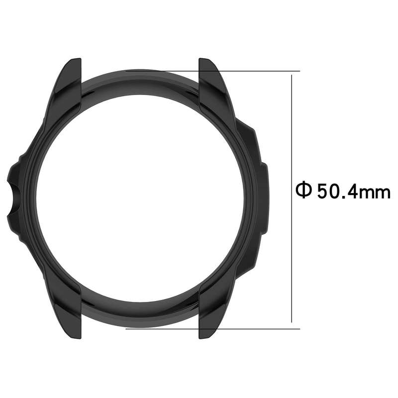 For Garmin Forerunner 955 Shockproof TPU Protective Watch Case(Black)