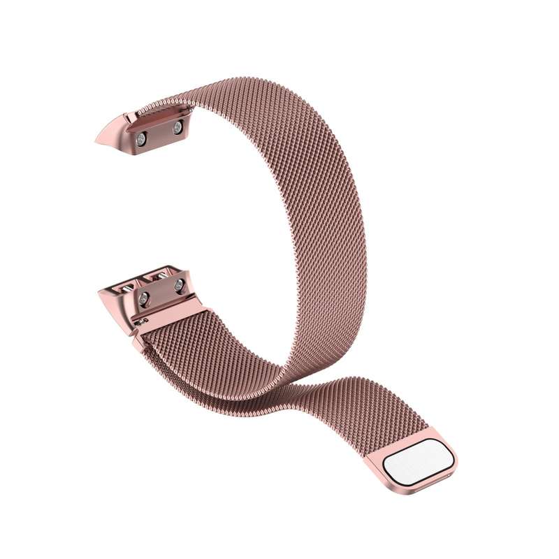 For Garmin Forerunner 35 / 30 Milanese Watch Band(Rose Pink)