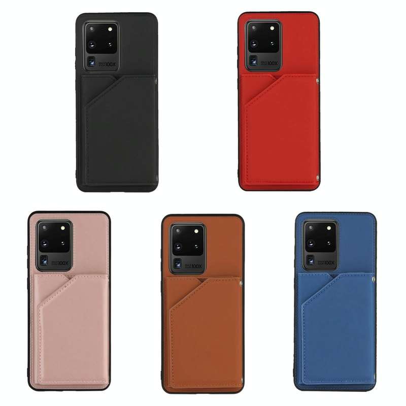 For Samsung Galaxy S20 Ultra Skin Feel PU + TPU + PC Back Cover Shockproof Case with Card Slots &...
