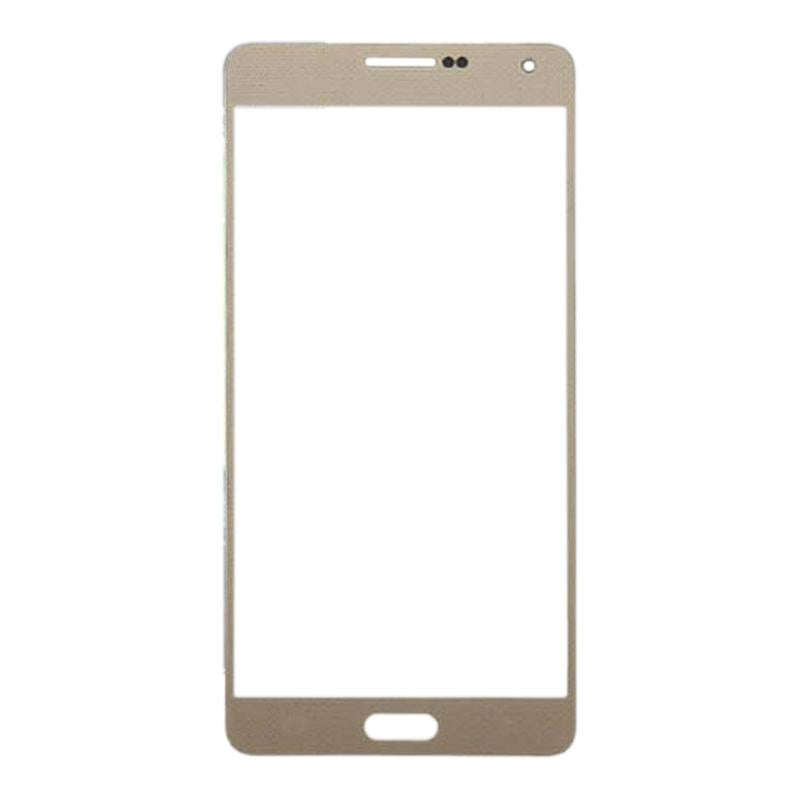 For Samsung Galaxy A7 (2015) 10pcs Front Screen Outer Glass Lens (Gold)