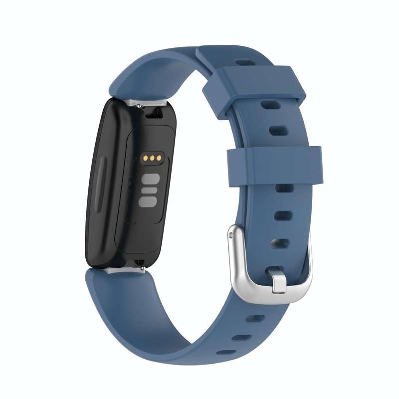 For Fitbit Inspire 2 TPE Watch Band, Size:L(Rock Cyan)