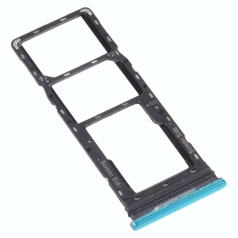 For infinix Smart 5 X657 X657C SIM Card Tray + SIM Card Tray + Micro SD Card Tray (Green)
