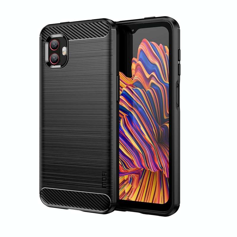 For Samsung Galaxy Xcover6 Pro / Xcover Pro 2 MOFI Gentleness Brushed Carbon Fiber Soft TPU Case(...