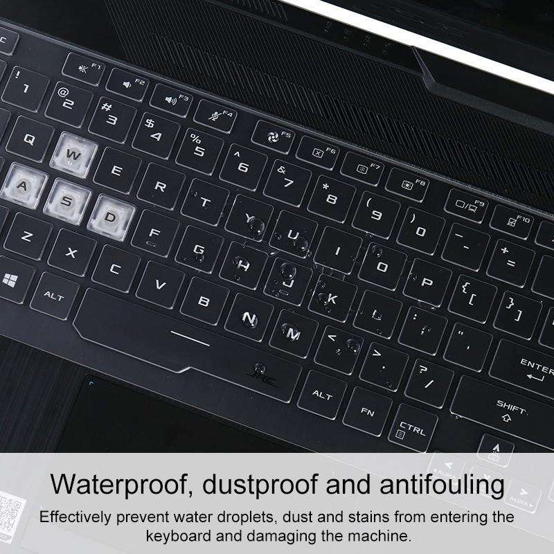 For Asus Plus FA706IU 17.3 inch Transparent and Dustproof TPU Laptop Keyboard Protective Film