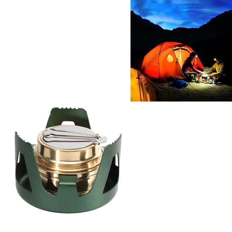 Outdoor Camping Alcohol Stove Vaporized Liquid Alcohol Atove Mini Alcohol Stove Portable Creative...