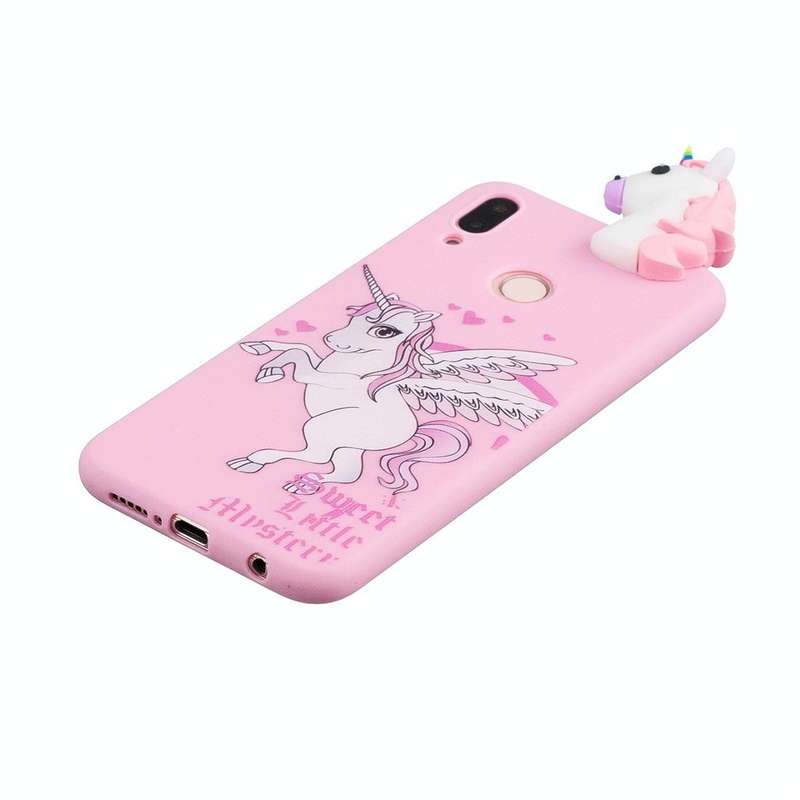For Huawei P20 Lite Shockproof Cartoon TPU Protective Case(Unicorn)