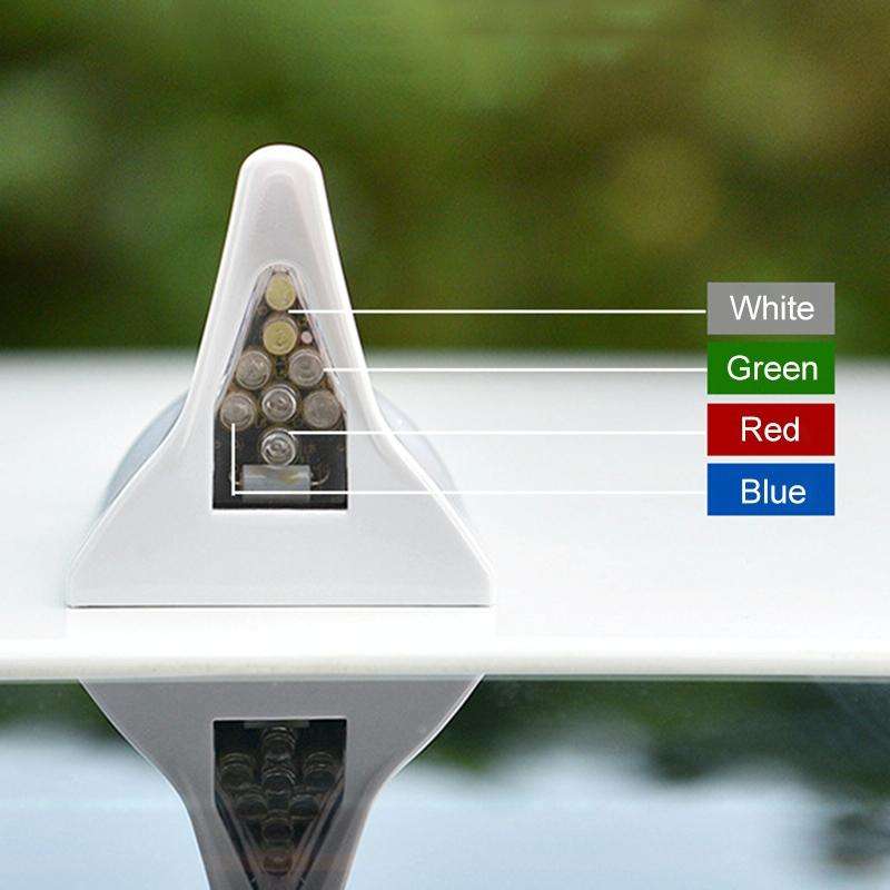 Solar Shark Fin High-positioned Alarm Light(Silver)
