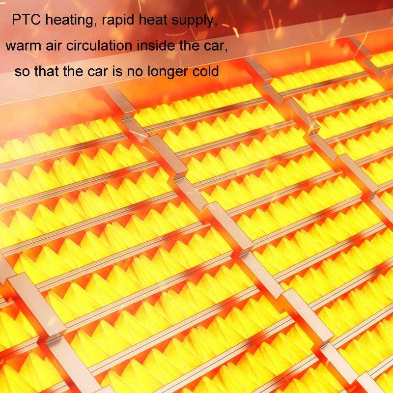12V Winter Car-mounted Fast-heating Air Heater Window Glass Defogging Heater(White)