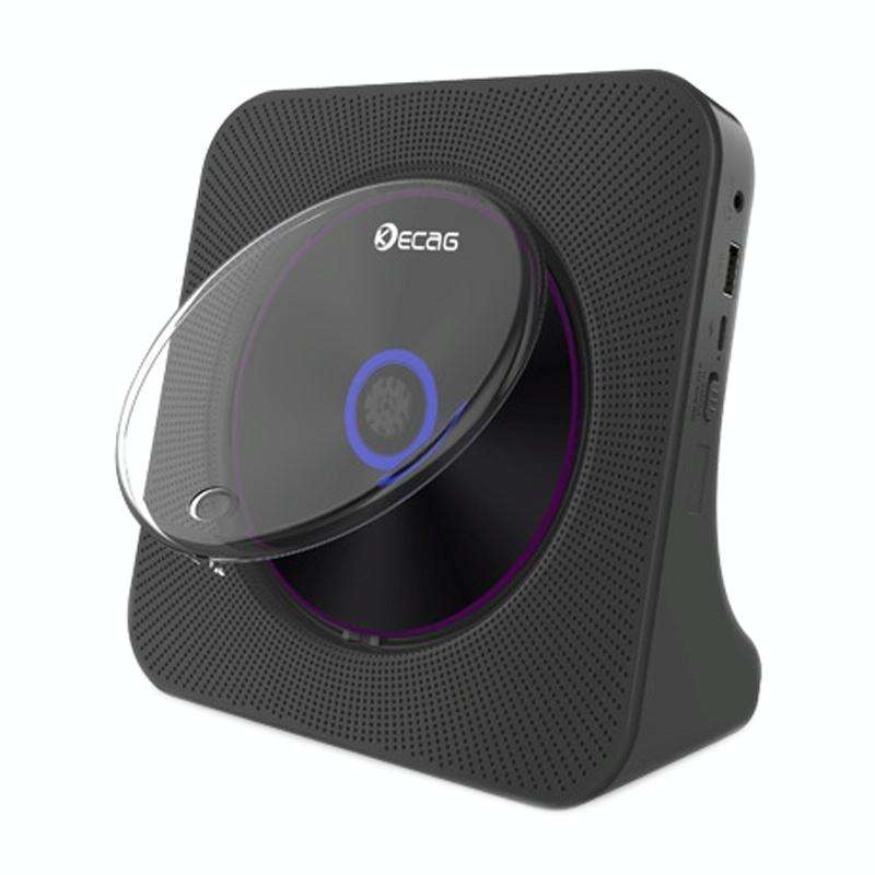 Kecag KC-806 2A Retro Bluetooth Music Disc Album CD Player, Specification:Plug-in Version(Black)