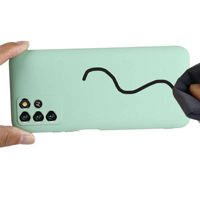 For ZTE V30 Vita Pure Color Liquid Silicone Shockproof Full Coverage Phone Case(Green)
