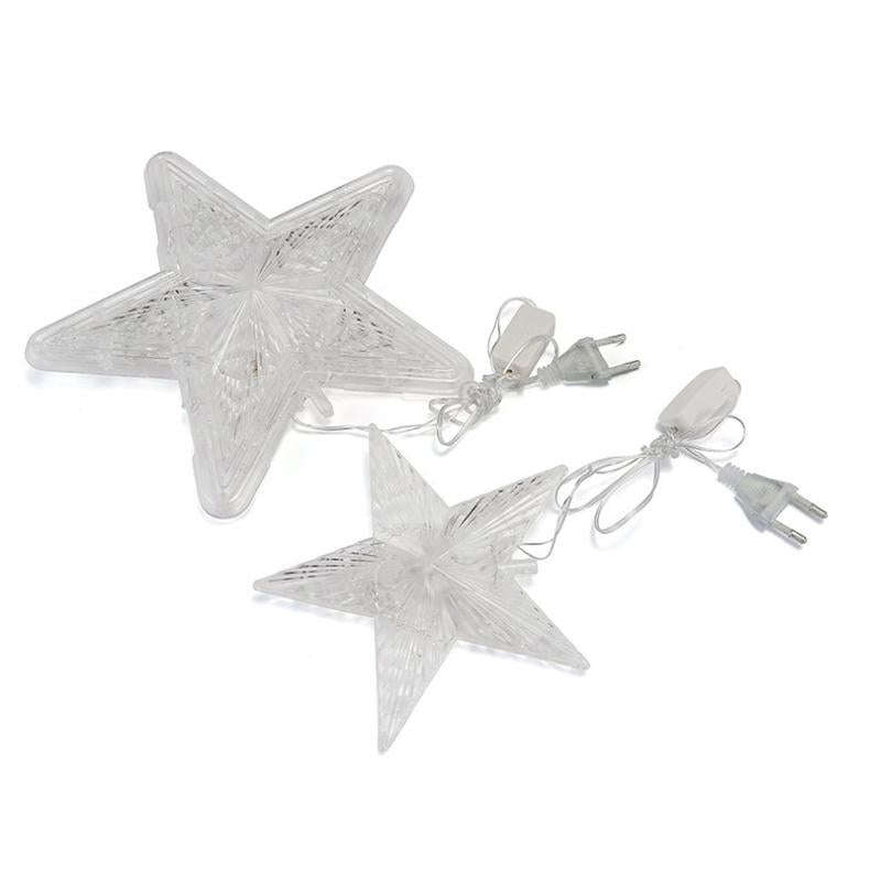 Christmas Tree Top Light LED Glowing Star Lights, Size: Small EU Plug(Colorful)