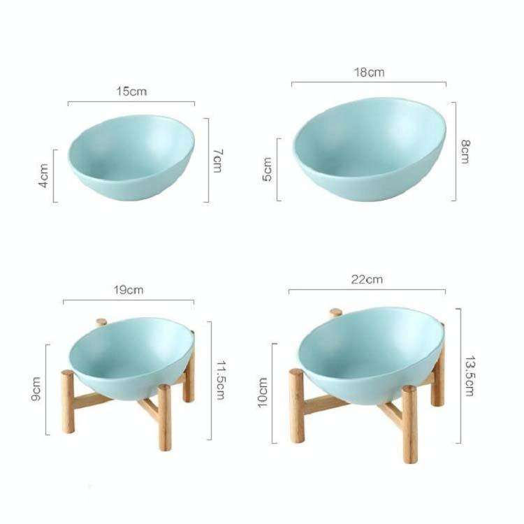 18cm/600ml Cat Dog Food Bowl Pet Ceramic Bowl, Style:Bowl(Orange)