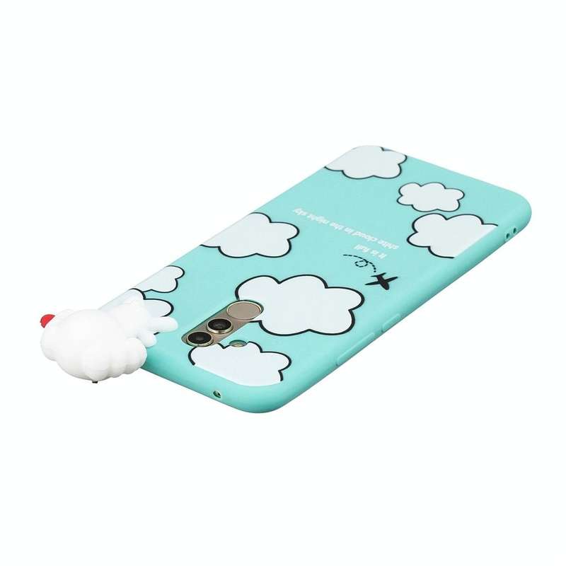 For Huawei Mate 20 Lite Shockproof Cartoon TPU Protective Case(Clouds)