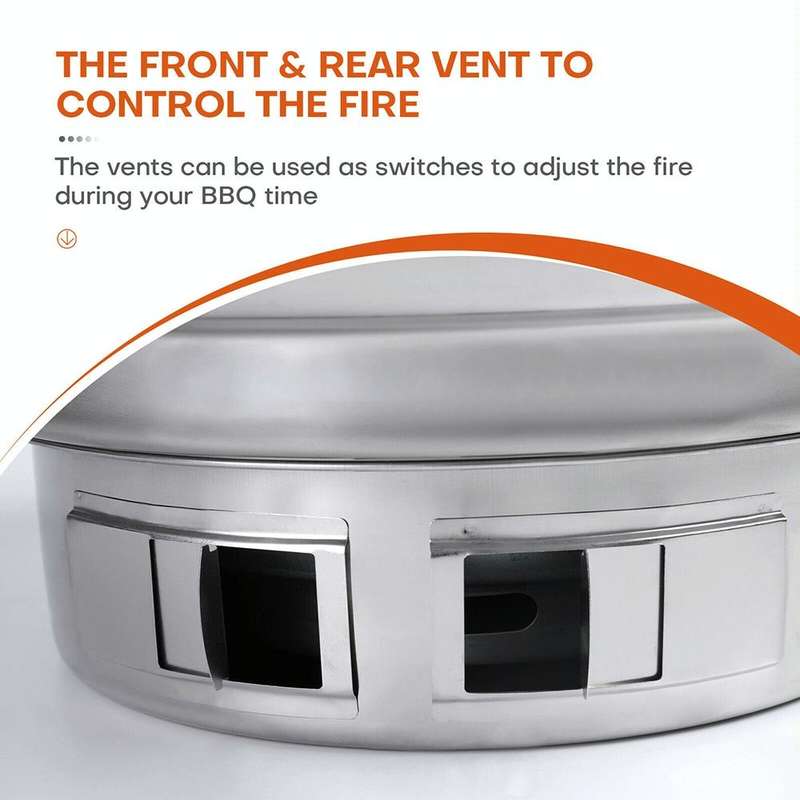 Home Multifunctional Adjustable Fire Barbecue Grill, Size: S (Grill Pan)