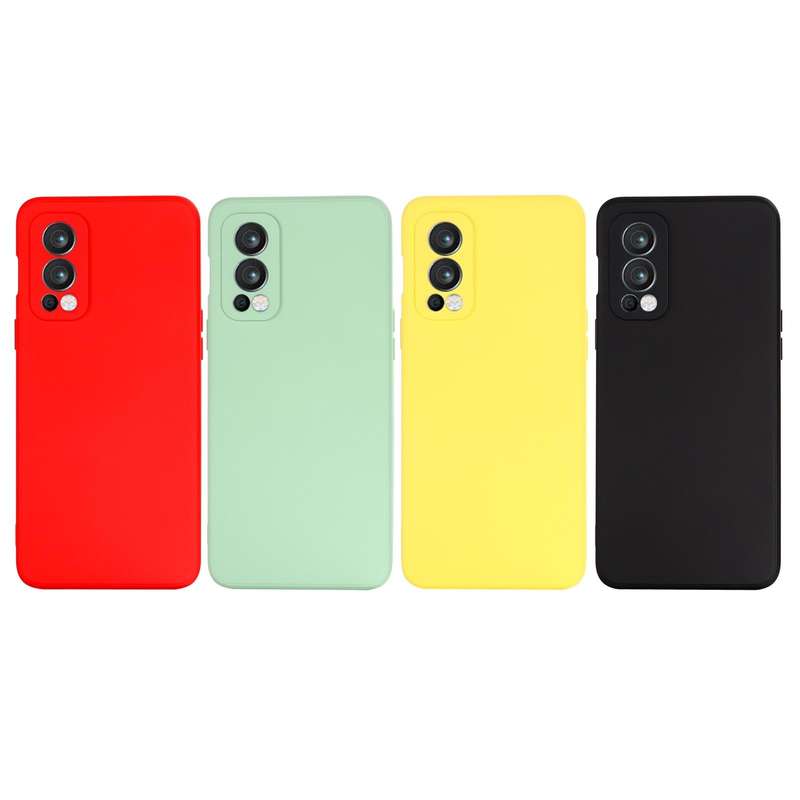 For OnePlus Nord 2 5G Solid Color Liquid Silicone Shockproof Full Coverage Protective Case(Green)