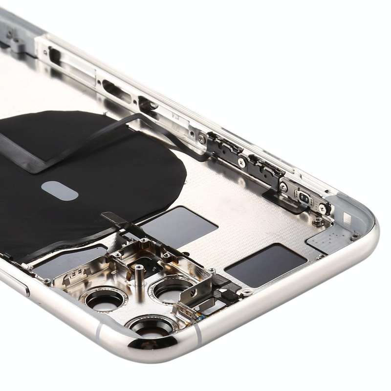 Battery Back Cover (with Side Keys & Card Tray & Power + Volume Flex Cable & Wireless Charging Mo...