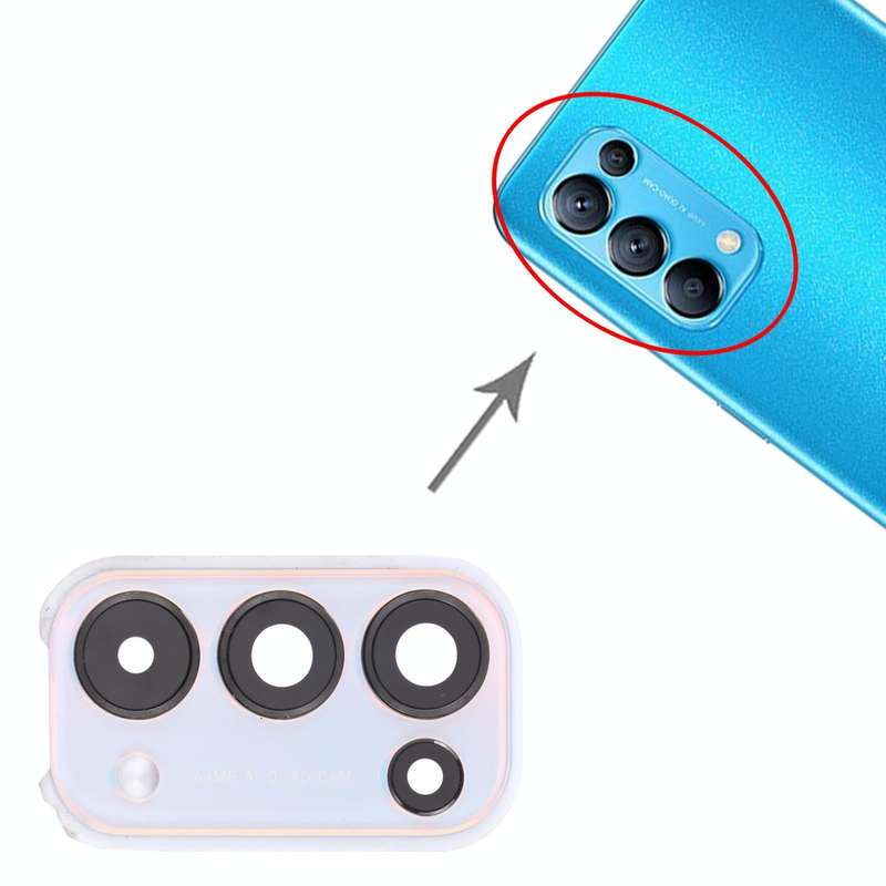 For OPPO Reno5 5G PEGM00, PEGT00, CPH2145  Camera Lens Cover (White)