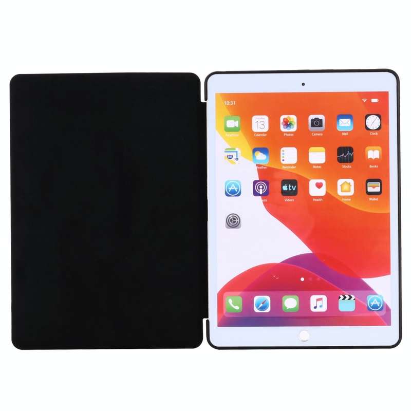 For iPad 10.2 2021 / 2020 / 2019 GEBEI Shockproof Horizontal Flip Leather Case with Three-folding...