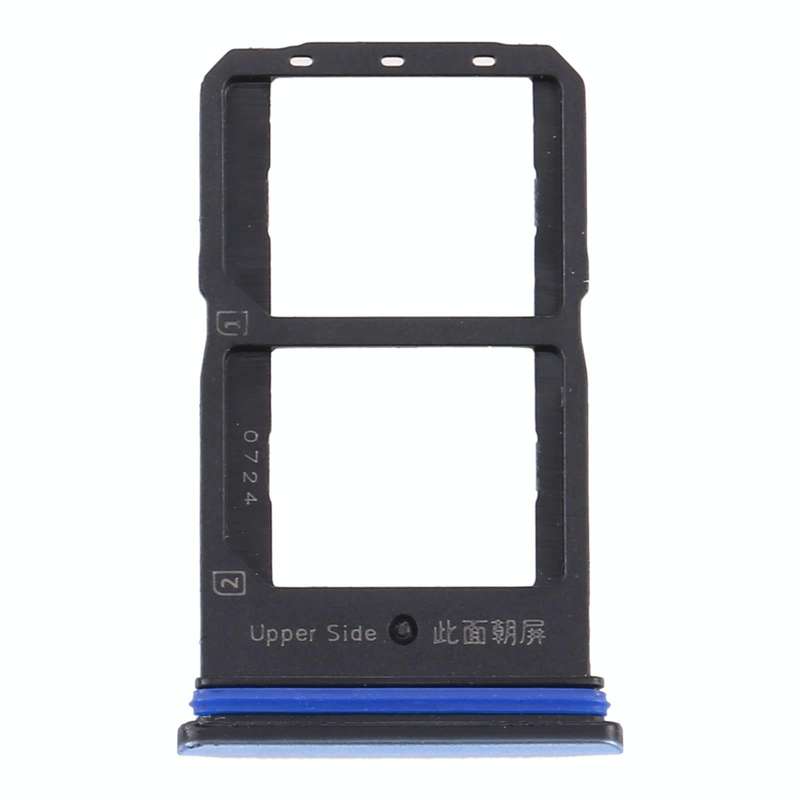 For Vivo Y70s V2002A SIM Card Tray + SIM Card Tray (Silver)
