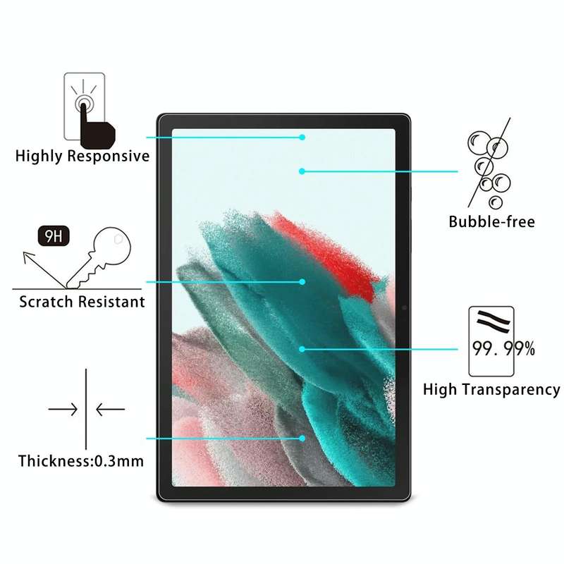 For Samsung Galaxy Tab A9 9H 0.3mm Explosion-proof Tempered Glass Film
