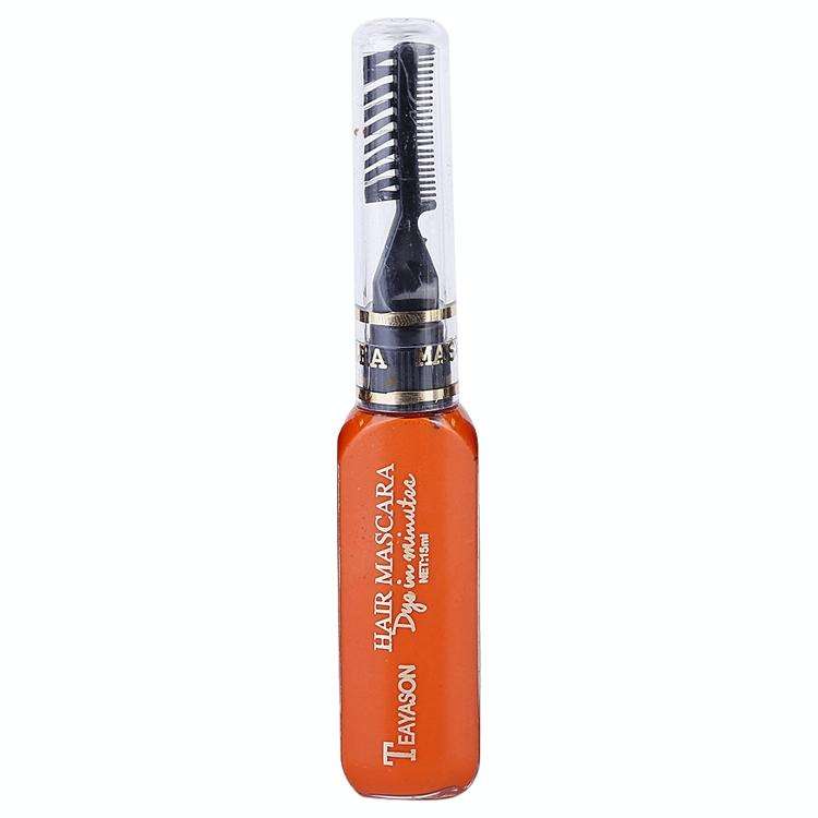 One-time Hair Temporary Color Hair Dye Non-toxic DIY Hair Color Mascara Dye Cream Hair(Orange)