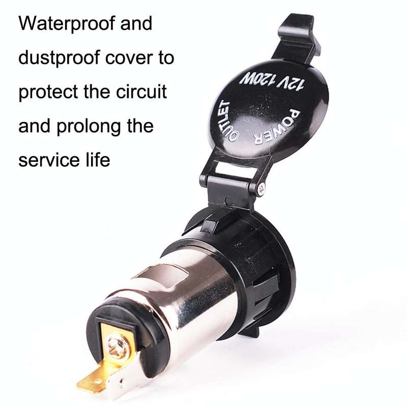 Car Cigarette Lighter Socket Waterproof Power Supply 120W/250W Modification 12/24V Cigarette Ligh...