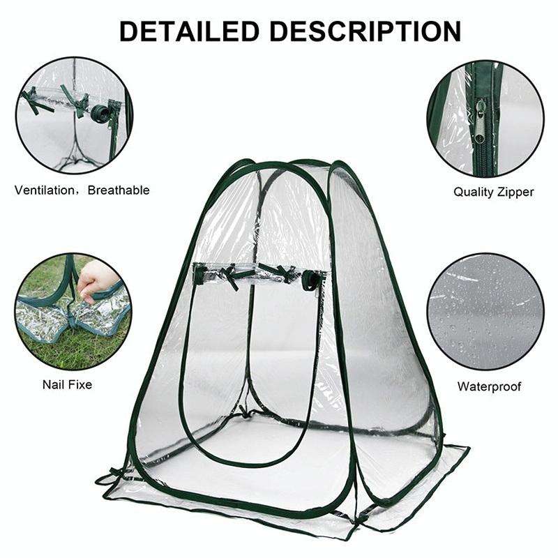 Foldable Portable Gardening Rain-Shading Greenhouse, Specification: 70x70x80cm