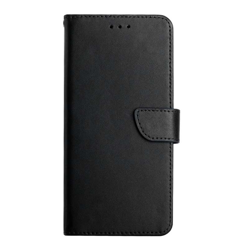For OPPO Reno8 Pro+ / Reno8 Pro HT02 Genuine Leather Fingerprint-proof Flip Phone Case(Black)
