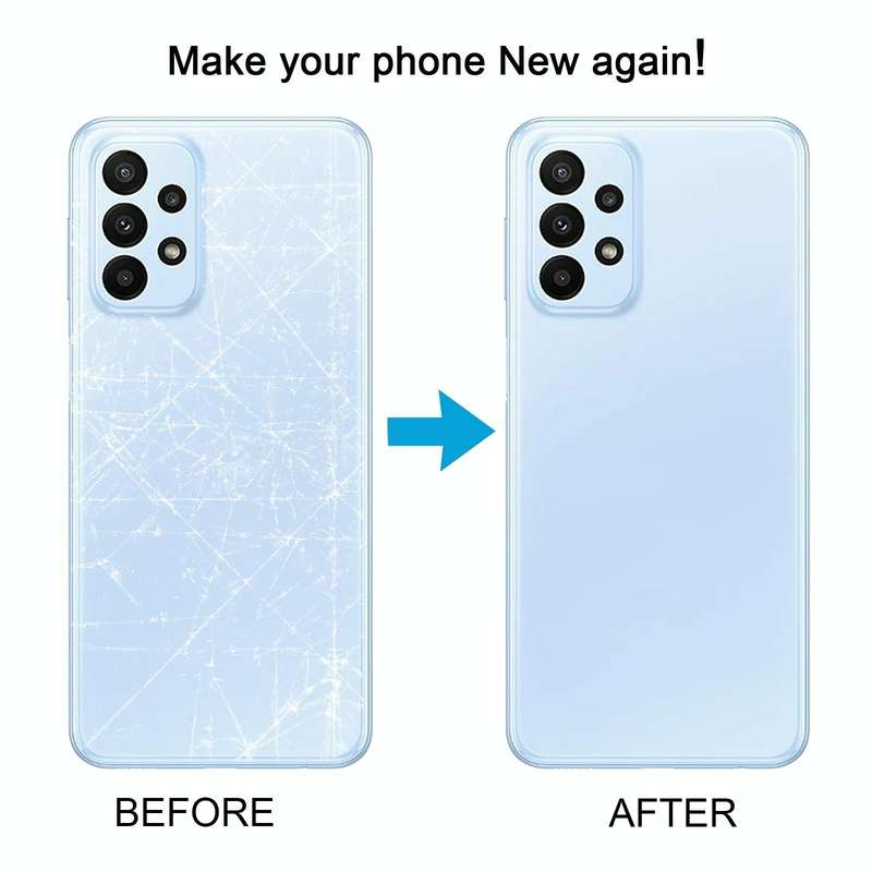 For Samsung Galaxy A23 4G SM-A235F Original Battery Back Cover with Camera Lens Cover (Black)