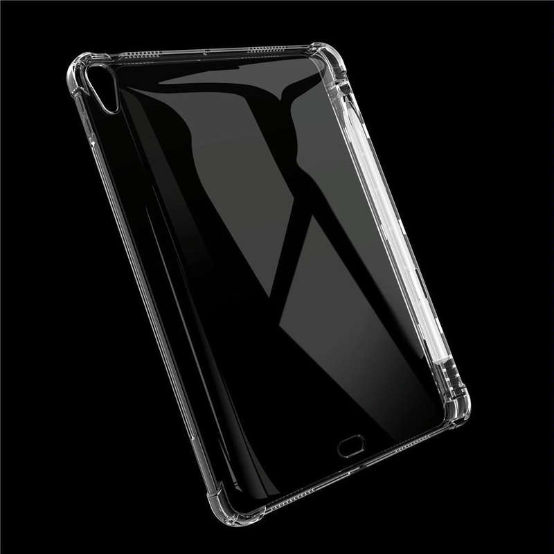 For iPad Air 2022 / 2020 10.9 Transparent All-inclusive TPU Silicone Anti-drop Protective Case wi...