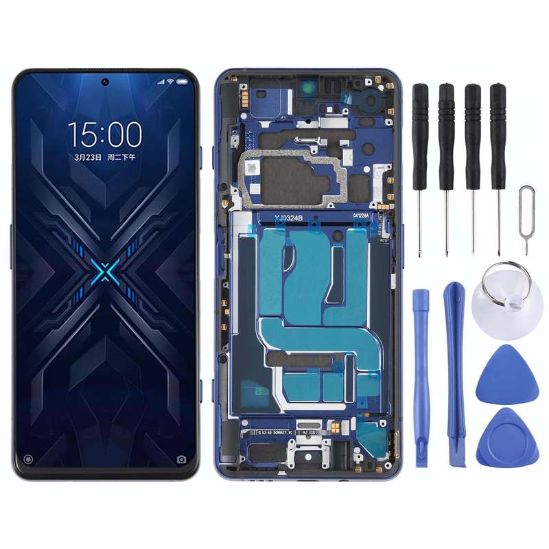 Original LCD Screen and Digitizer Full Assembly With Frame for Xiaomi Black Shark 4 / Black Shark...