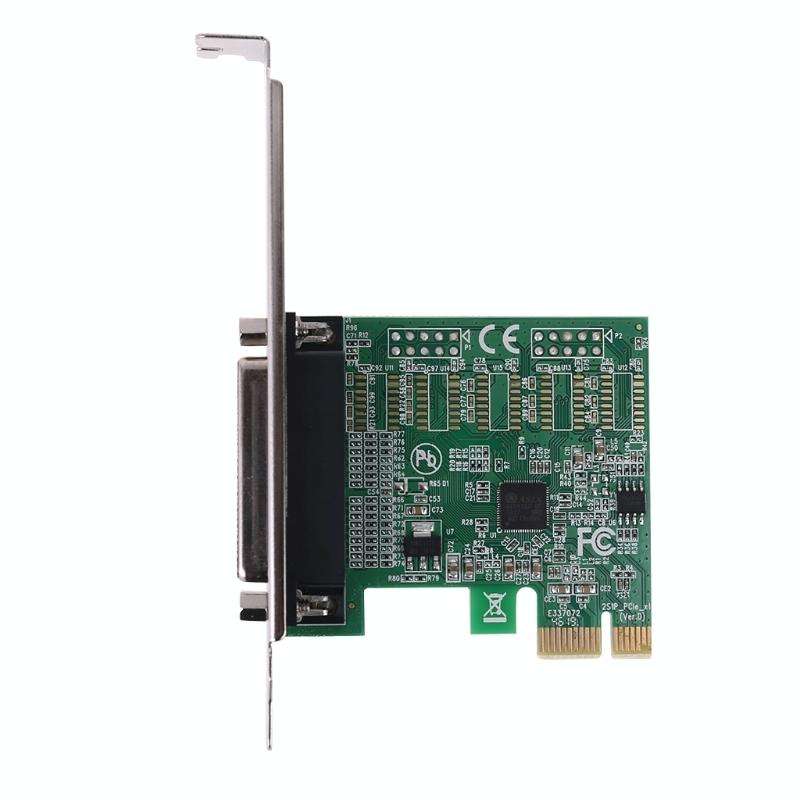 Parallel Port DB25 25pin PCIE Riser Card Printer LPT to PCI-E Express Cards AX99100 Converter Ada...