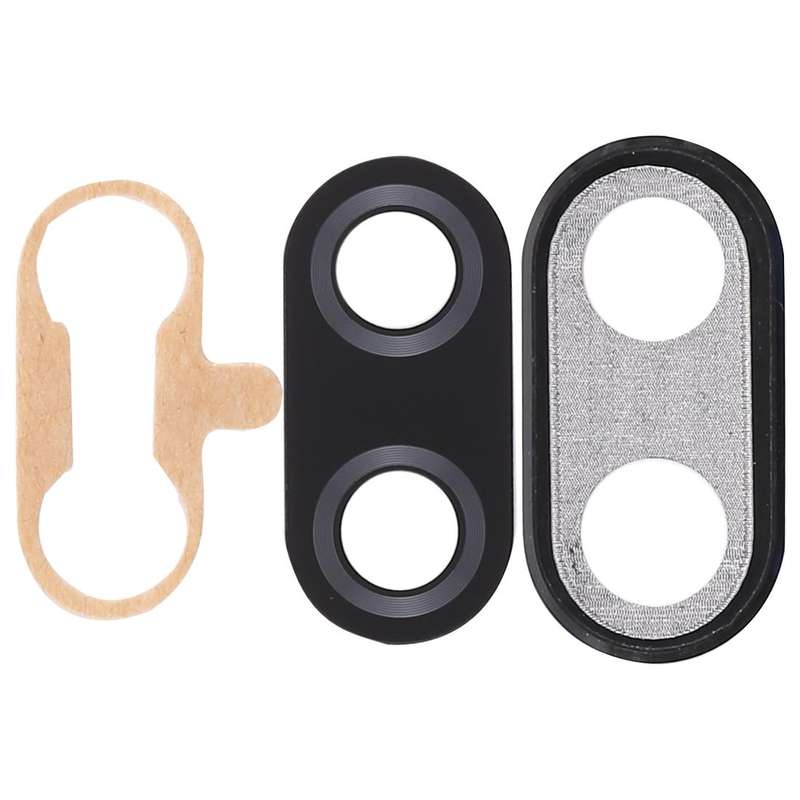 For Huawei Nova 3i 10pcs Back Camera Bezel with Lens Cover & Adhesive (Black)