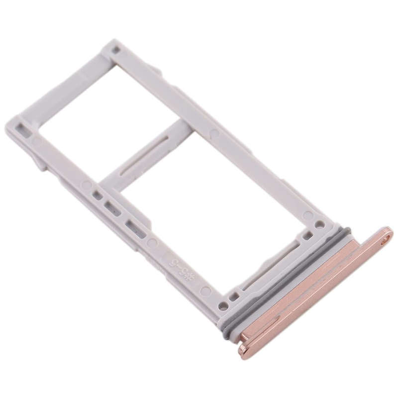 For Galaxy S10+ / S10 / S10e SIM Card Tray + SIM Card Tray / Micro SD Card Tray(Rose Gold)