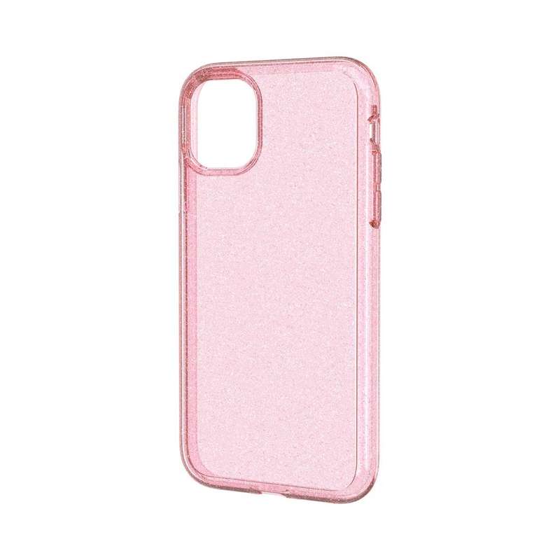 For iPhone 11 Pro Max Shockproof Terminator Style Glitter Powder Protective Case(Pink)