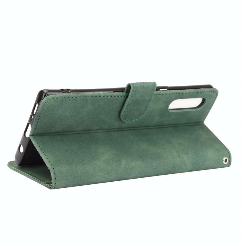 For LG Velvet Solid Color Skin Feel Magnetic Buckle Horizontal Flip Calf Texture PU Leather Case ...