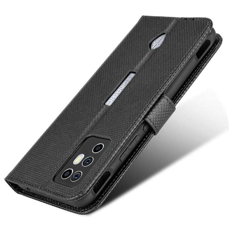 For ZTE Nubia Red Magic 6R Diamond Texture Leather Phone Case(Black)