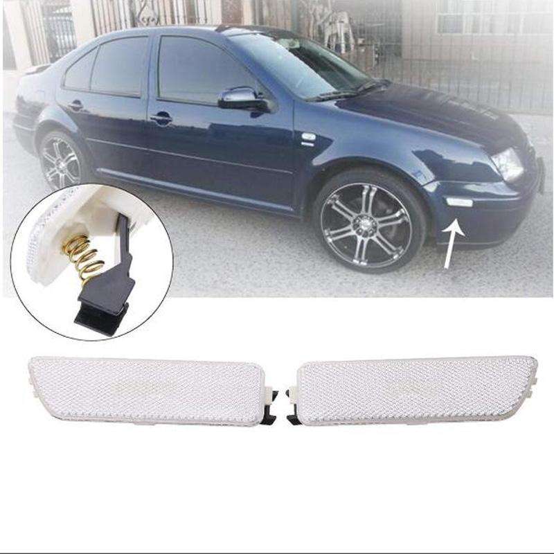 2 PCS Front Bumper Clearance Lights Housing without Bulb Replacement 1JM945071 / 1JM945072 for VW...