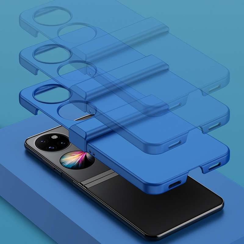 For Huawei P50 Pocket Three-piece Set Phone Case(Black)