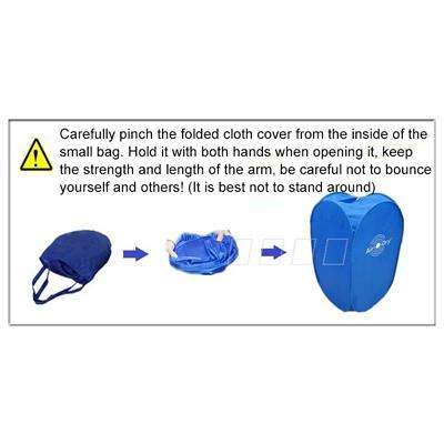 Foldable Free Installation Portable Household Mini Clothes Dryer(Blue)