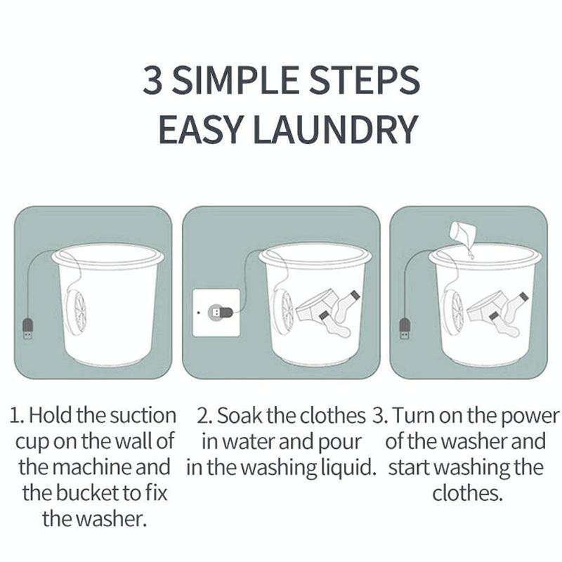 Portable Mini Turbo Switch Three-Speed Timing Washing Machine, Size: Vibration(Pink)