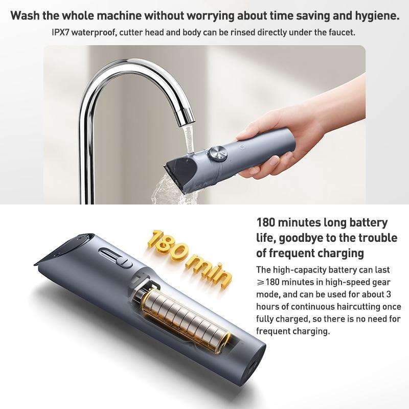 Original Xiaomi Mijia Hair Trimmer Clipper 2 Professional Clippers Titanium Alloy Blade Rechargea...