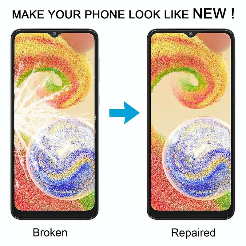 For Samsung Galaxy A04 SM-A045F 10pcs Front Screen Outer Glass Lens with OCA Optically Clear Adhe...