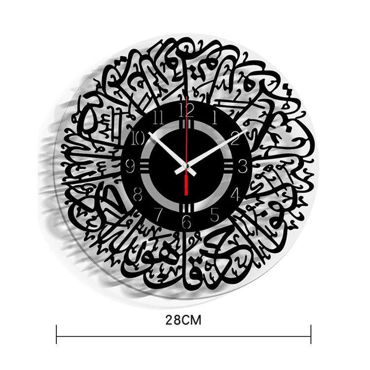 TM027 Home Decoration Acrylic Wall Clock(Digital Silver)