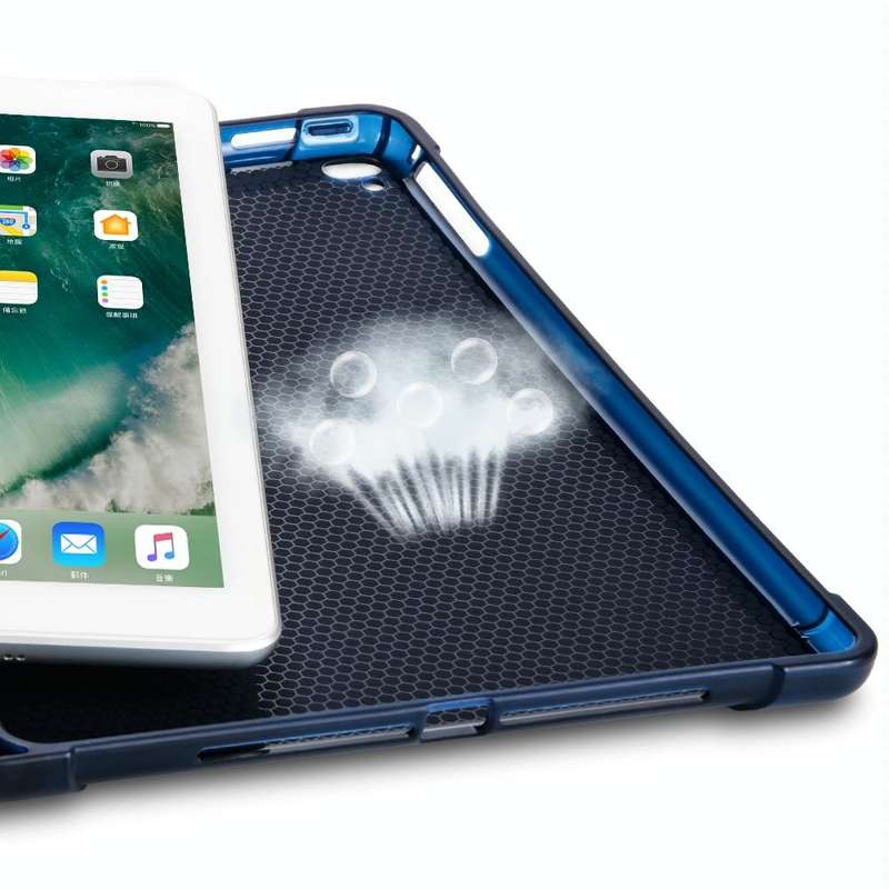 Multi-folding Shockproof TPU Protective Case for iPad 9.7 (2018) / 9.7 (2017) / air / air2, with ...