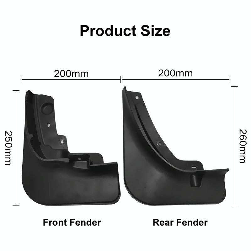 For Haval Jolion 2021 4pcs/Set Car Auto Soft Plastic Splash Flaps Fender Guard