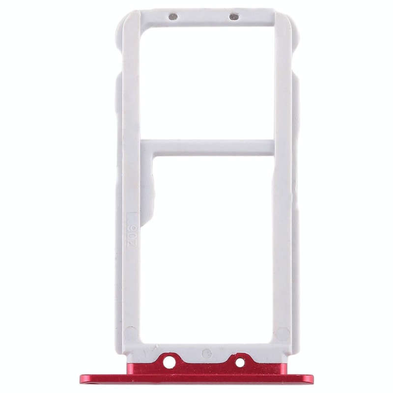 SIM Card Tray + SIM Card Tray / Micro SD Card for Huawei Honor View 10 / V10(Red)