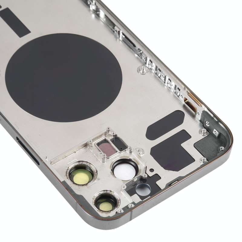 Back Housing Cover with SIM Card Tray & Side  Keys & Camera Lens for iPhone 13 Pro Max(Black)